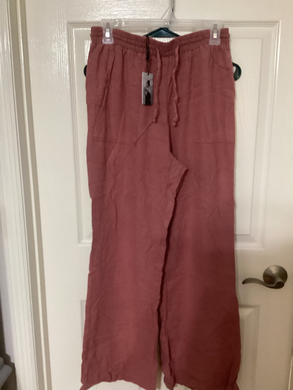 Sincerely Jules Red Pull On Pants Women’s Large NWT